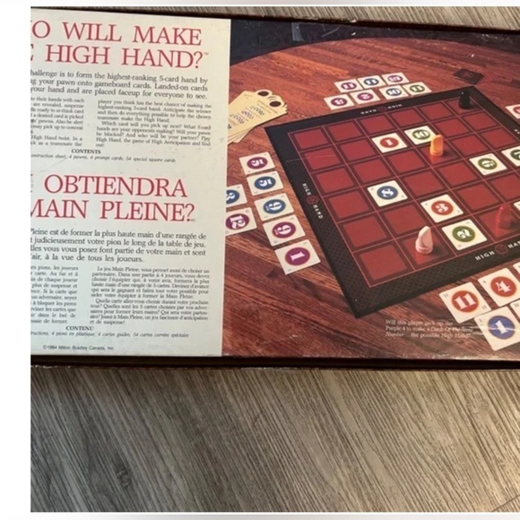 HIGH HAND vintage card board game. 2 or 4 players. Ages 8-adult. EEUC - Picture 2 of 5